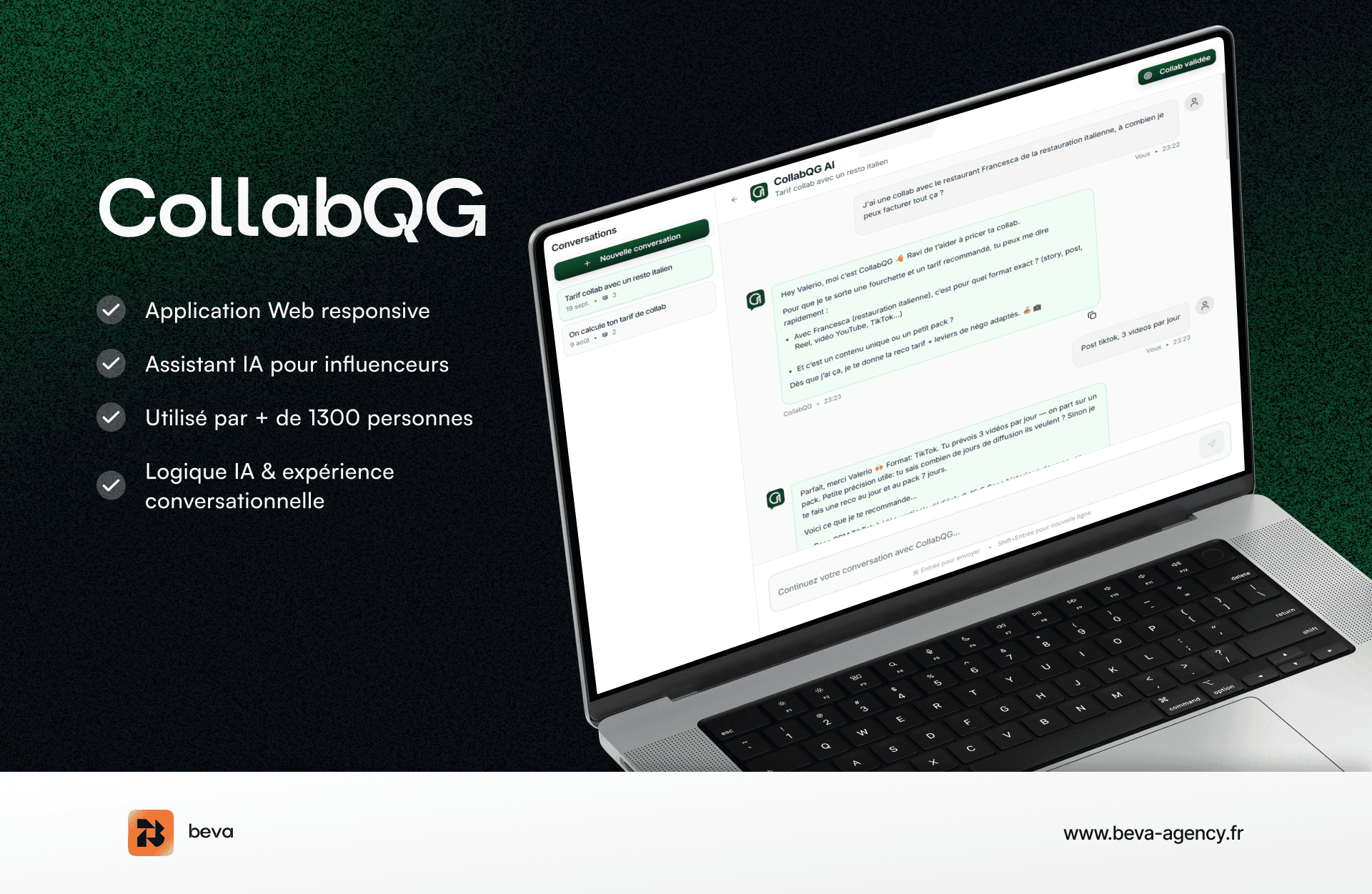 CollabQG - Assistant IA pour influenceurs
