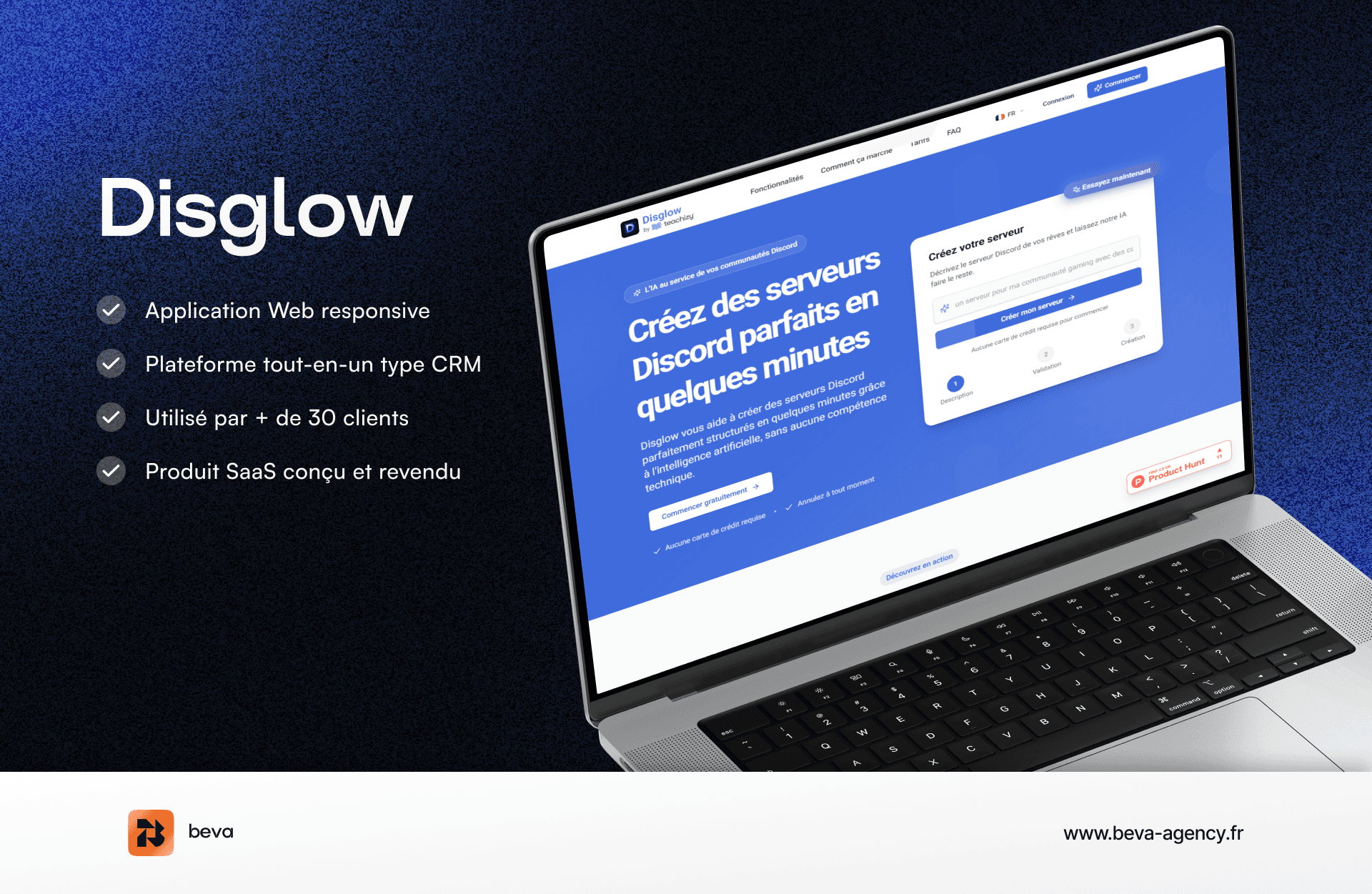 Disglow - Serveurs Discord par IA