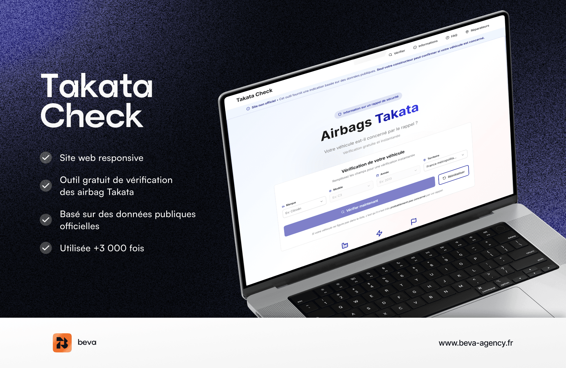 TakataCheck - Vérification rappels auto