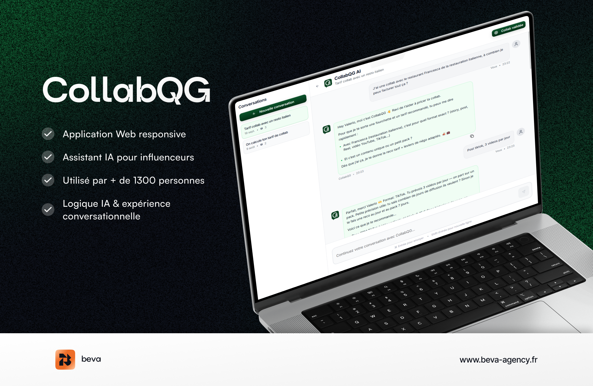 CollabQG - Assistant IA pour influenceurs