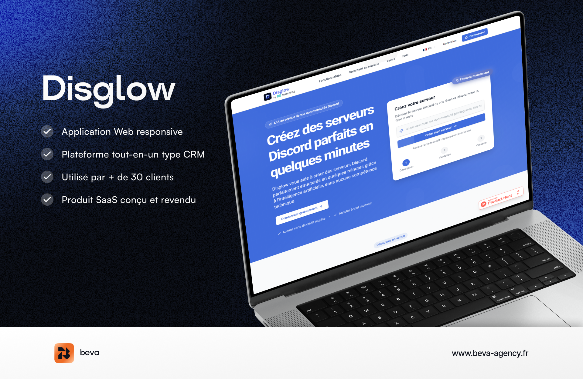 Disglow - Serveurs Discord par IA