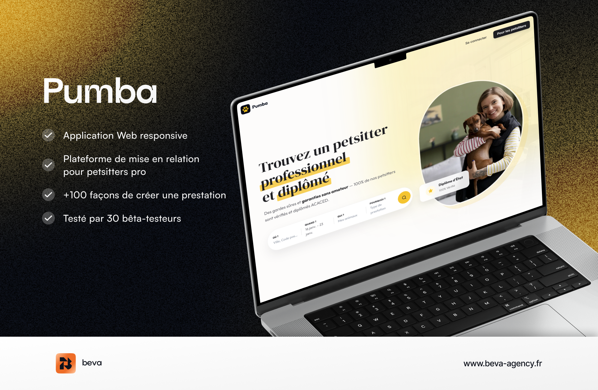 Pumba - Plateforme pour petsitters pro