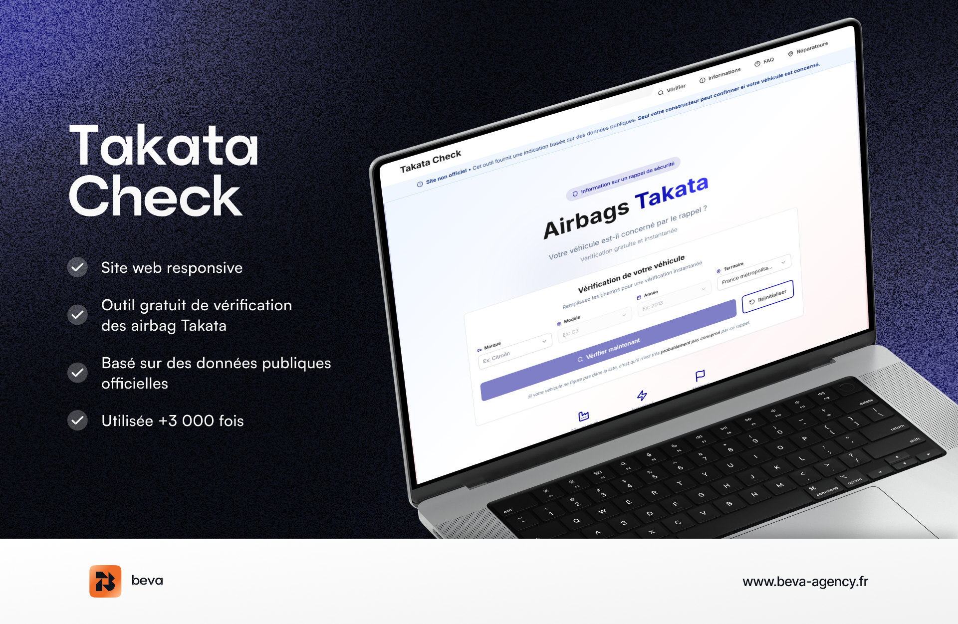 TakataCheck - Vérification rappels auto