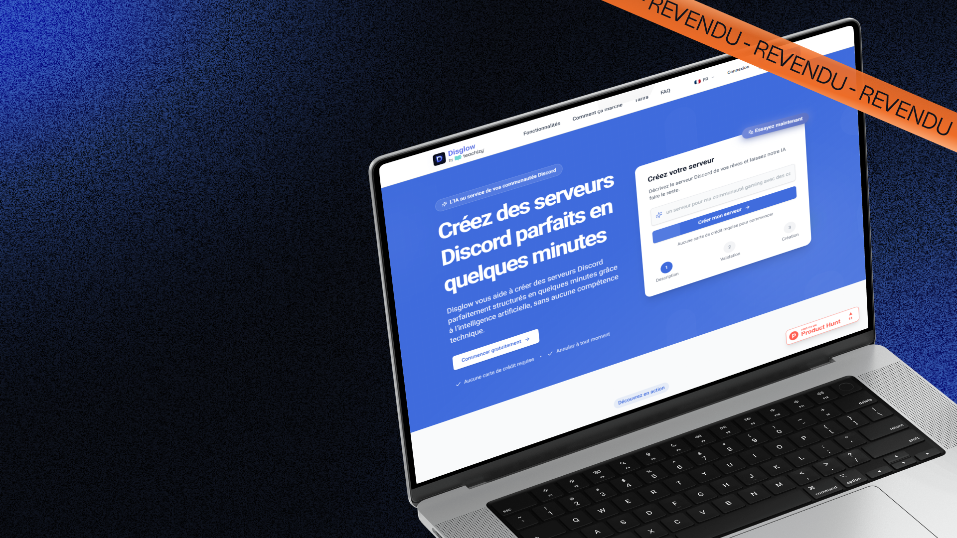 Disglow - Serveurs Discord par IA